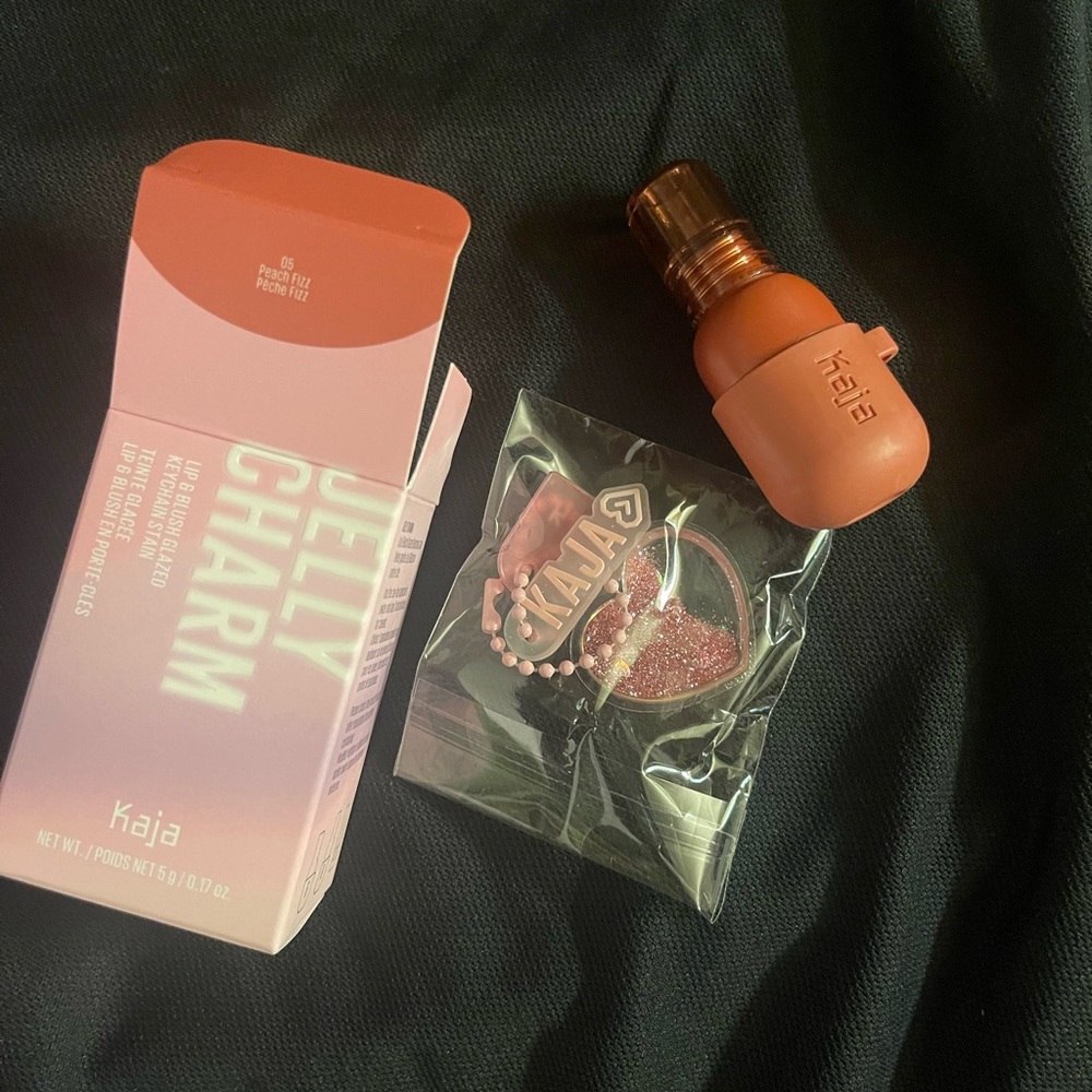 Kaja Jelly Charm Glazed Lip Stain & Blush with Keychain